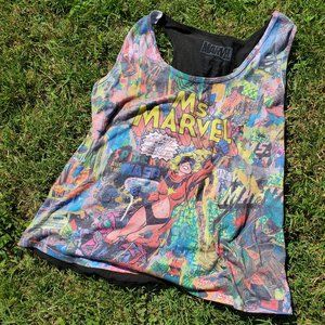 Ms Marvel Vintage Collage Tank Top Her Universe
